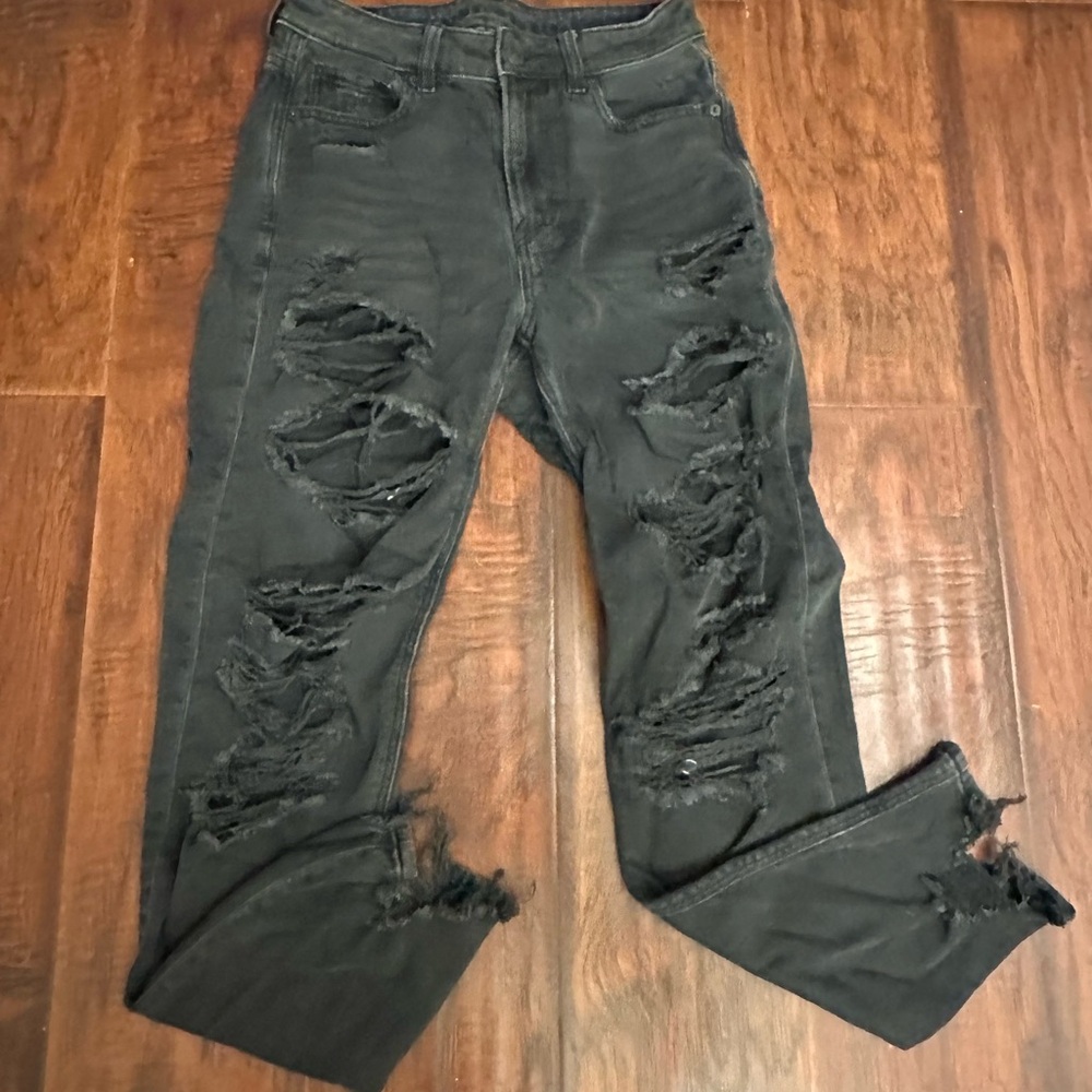 American Eagle Outfitters Ripped Black Jeans